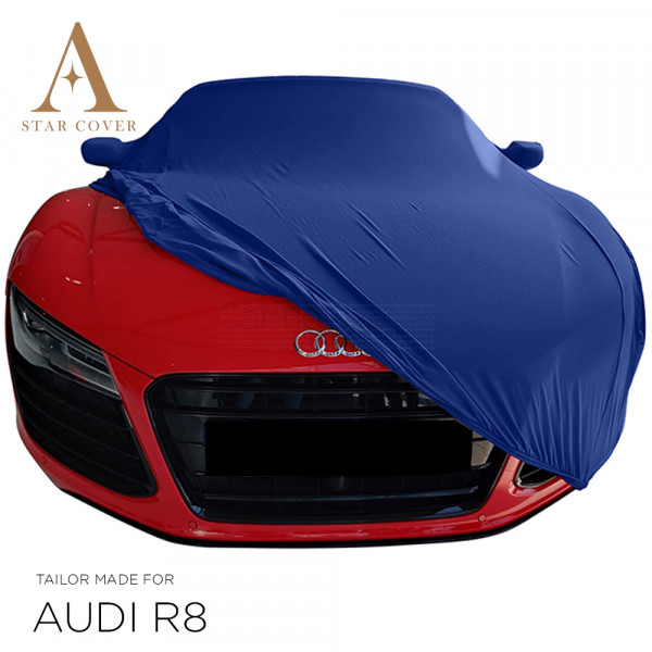 Audi R8 Spyder Indoor Cover - Mirror Pockets - Blue