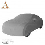 Audi TT 8J Roadster Indoor Cover - Mirror Pockets - Silvergrey