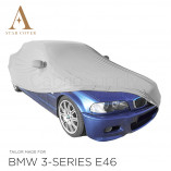 BMW 3 Series Convertible E46 Indoor Car Cover - Mirror Pockets - Silvergrey