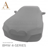 BMW 4 Series Convertible G23 Indoor Cover - Mirror Pockets - Silvergrey
