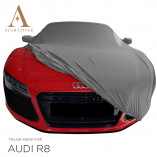 Audi R8 Spyder Indoor Cover - Mirror Pockets - Silvergrey