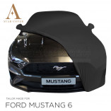 Ford Mustang VI Cabrio Indoor Cover - Mirror Pockets - Black