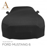 Ford Mustang VI Cabrio Indoor Cover - Mirror Pockets - Black