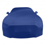 Ford Mustang VI Cabrio Indoor Cover - Mirror Pockets - Blue