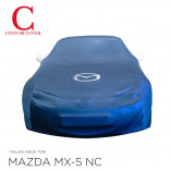 Mazda MX-5 NC Indoor Cover  with mirror pockets in silvergrey