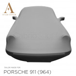 Porsche 911 Convertible (964) 1989-1994 - Indoor Car Cover - Grey - Mirror Pockets 