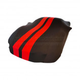 Mercedes-Benz SL-Class (R107) 1971-1989 - Indoor Car Cover - Black with Red Striping