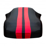 Porsche Boxster (718) 2016-Present - Indoor Car Cover - Black with Red Striping