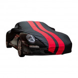 Porsche 911 Convertible (997) 2005-2011 - Indoor Car Cover - Black with Red Striping