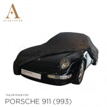  Porsche 911 Convertible (993) 1993-1998 - Outdoor Car Cover - Black