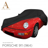 Porsche 911 Convertible (964) 1989-1994 - Outdoor Car Cover - Black - Mirror Pockets