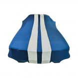 Saab 9-3 Convertible (YS3F) 2003-2014 - Indoor Car Cover - Blue with White Striping
