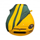 MG TF Indoor Cover - Green with Yellow Striping