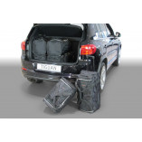 Volkswagen Tiguan (5N) 2007-2015 Car-Bags travel bags set (low boot floor)